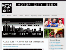 Tablet Screenshot of motorcitygeek.com